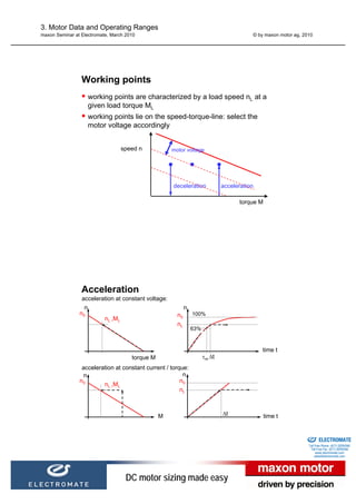 Maxon dc motor sizing made easy presentation english version march 2010 ...