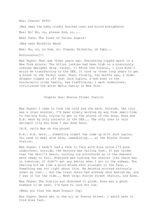 Max payne game script | DOCX