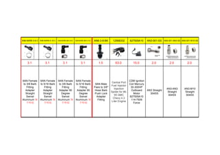 AN6-BARB-3-8-C AN6-BARB-5-16-C AN6-BARB-090-3-8-C AN6-BARB-090-5-16-C AN6-3-8-BK 12568332 827509A10 AN3-001-SS AN3-001-AN3-SS AN3-001-M10-SS
3.1 3.1 3.1 3.1 1.5 63.0 15.0 2.0 2.0 2.0
6AN Female
to 3/8 Barb
Fitting
Adapter
Straight
Swivel
Aluminum 加
个咔咕
6AN Female
to 5/16 Barb
Fitting
Adapter
Straight
Swivel
Aluminum 加
个咔咕
6AN Female
to 3/8 Barb
Fitting
Adapter 90
Degree
Swivel
Aluminum 加
个咔咕
6AN Female
to 5/16 Barb
Fitting
Adapter 90
Degree
Swivel
Aluminum 加
个咔咕
6AN Male
Flare to 3/8"
Hose Barb
Push Lock
Adapter
Fitting
Central Port
Fuel Injector
Injection
Spider for 96-
05 GMC
Chevy 4.3
Liter Engine
CDM Ignition
Coil Mercury
30-300HP
Outboard
Motor
827509A10
114-7509
Force
AN3 Straight
304SS
AN3-AN3
Straight
304SS
AN3-M10
Straight
304SS
 