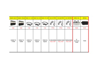 SS201-63-51 SS201-76-63 SS201-51-120 SS201-63-140 SS201-76-165 VC-51-PIPE VC-63-PIPE VC-76-PIPE WR-01-SI WR-02
0.6 0.8 1.0 1.0 1.2 17.0 17.0 17.5 10.0 12.5
63MM TO
51MM
76MM TO
63MM
63MM 90
degree
63MM 90
degree
76MM 90
degree
51MM(38MM)
FULL SET
63MM(51MM)
FULL SET
76MM(63MM)
FULL SET
2L
aluminum
TANK
TANK
 
