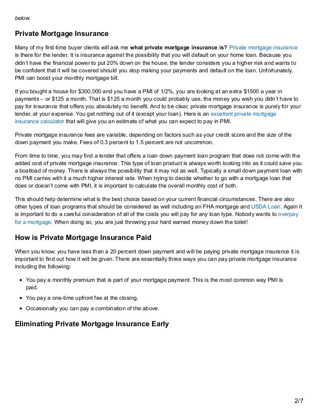 How to Stop Paying Private Mortgage Insurance