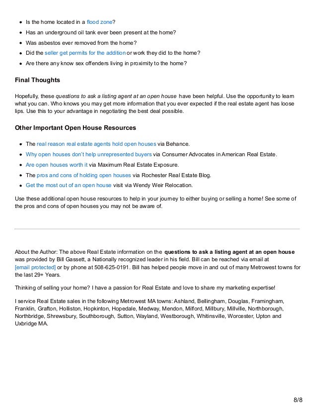 Questions to Ask at an Open House