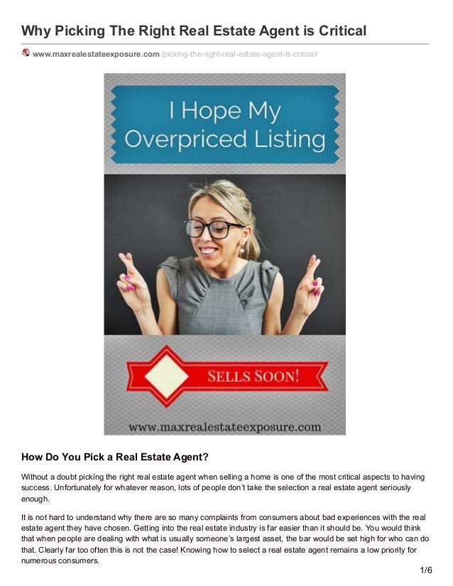 How to Pick a Real Estate Agent - 웹
