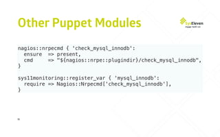 Other Puppet Modules
11
 