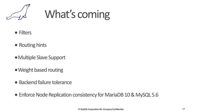 MaxScale - The Pluggable Router | PPT