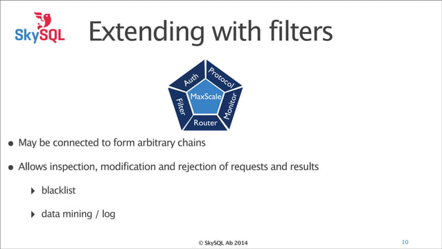 MaxScale - the pluggable router | PPT