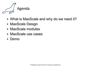 MaxScale - The Pluggable Router | PPT