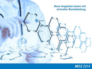 Neue Angebote testen mit 
schneller Bereitstellung 
 