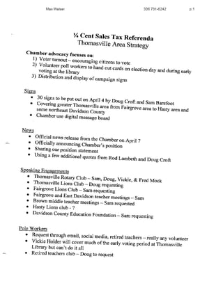 Davidson County Sales Tax Handouts