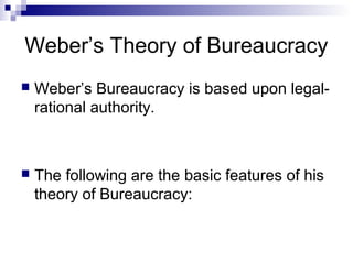 Max weber bureaucracy | PPT