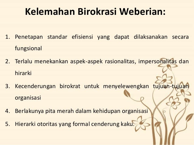 Birokrasi Menurut Max Weber