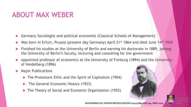 Max weber’s theory of bureaucracy and its criticism | PPTX | Political ...