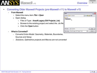 Maxwell 3D | PDF
