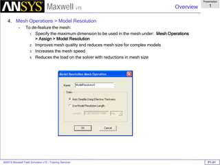 Maxwell 3D | PDF