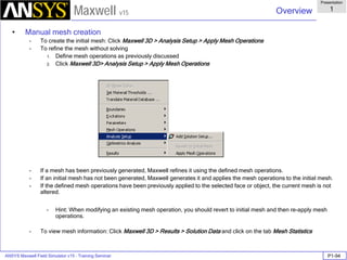 Maxwell 3D | PDF