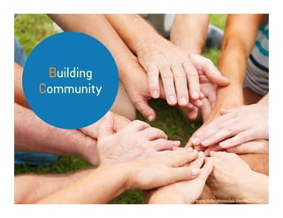 Building
Community
www.dollarphotoclub.com/66224224
 