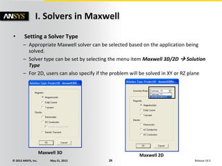Comprehensive Introduction to ANSYS Maxwell V16: Features, System ...