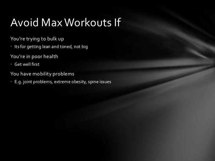 Max workouts review Max workouts review