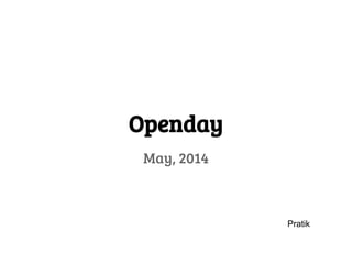 Frappe / ERPNext Open Day May 14