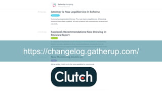 https://changelog.gatherup.com/
 