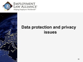Data protection and privacy
           issues




                              55
 