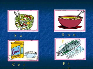 Healthy Cereal Salad Fish Soup 