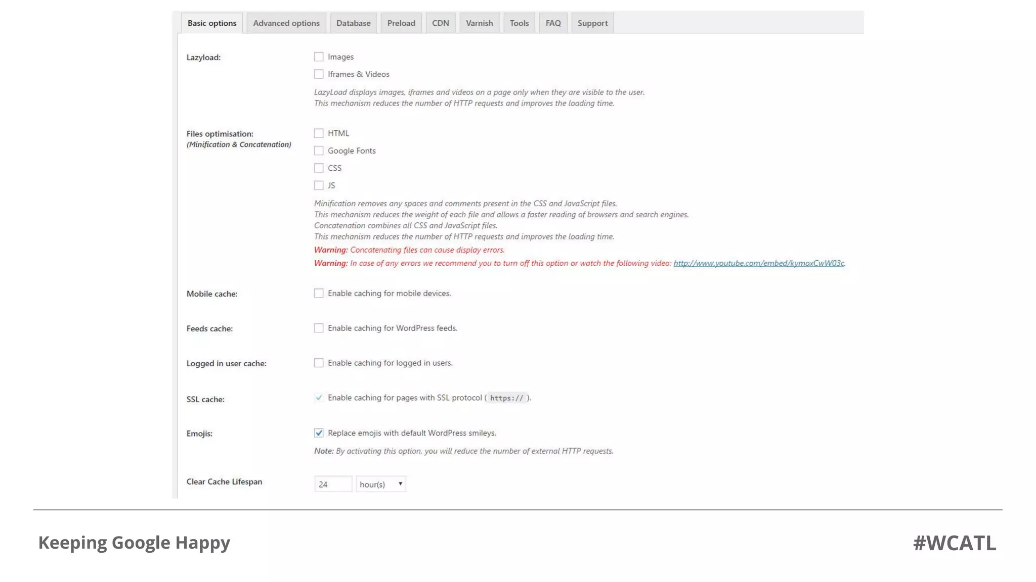 #WCATLKeeping Google Happy
 