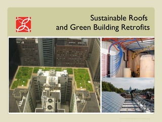 Sustainable Roofs  and Green Building Retrofits 
