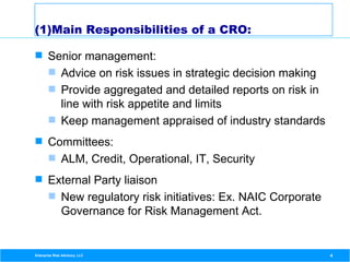 Role of a Chief Risk Officer | PDF
