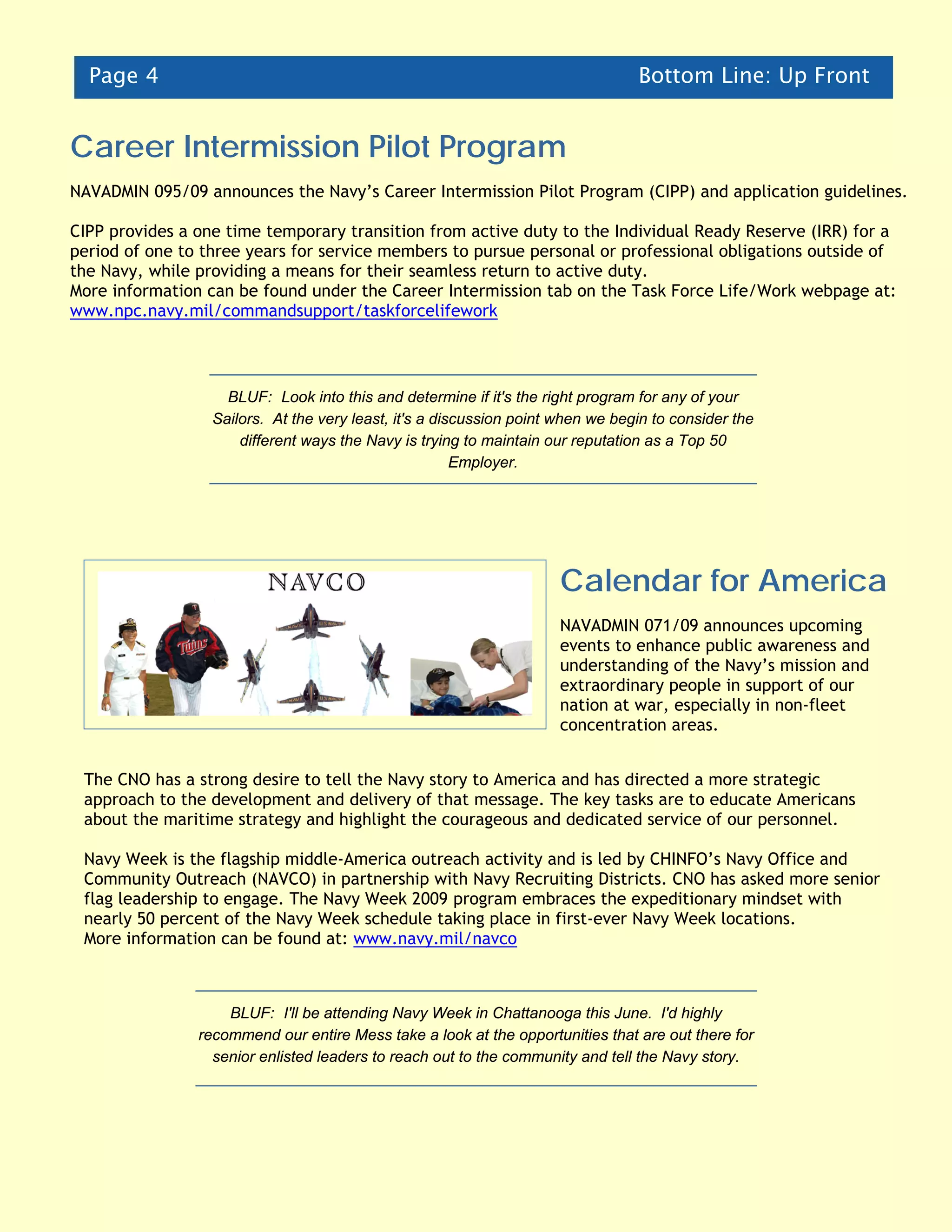 May 2009 BLUF Final | PDF