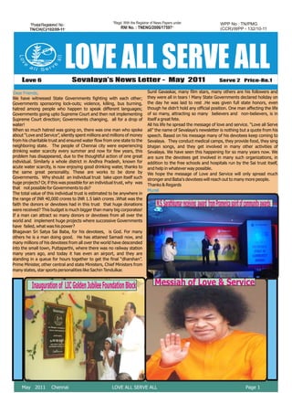 May  2011 Newsletter
