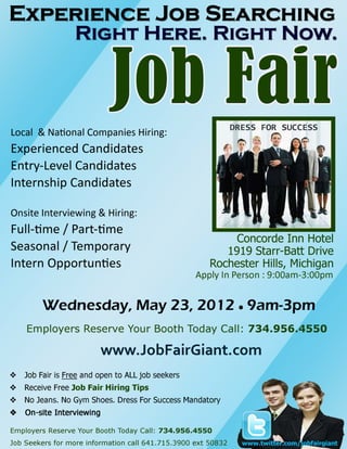 May 23, 2012 Detroit Job Fair