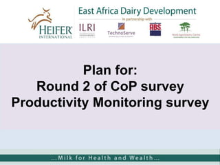 Cost of milk production in EADD hubs in East Africa