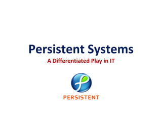 Persistent Systems | PPT