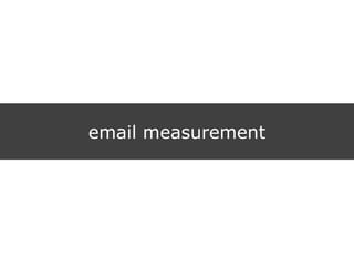 email measurement
 