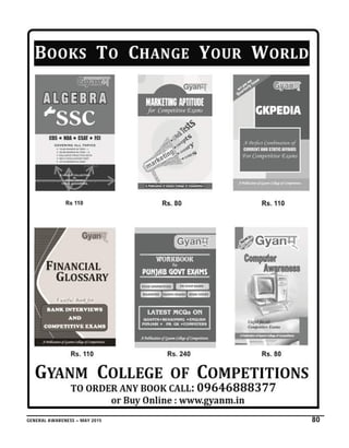 GENERAL AWARENESS – MAY 2015 80
 