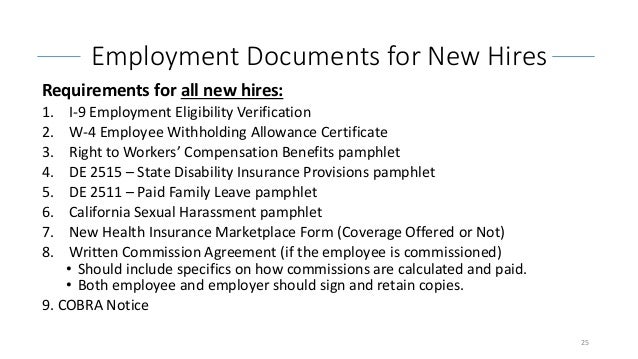 employment documents