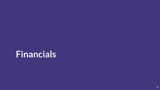 Financials
24
 