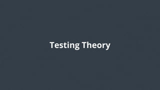 Testing Theory
 