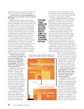 • Claire Sand is a Global Packaging Leader with 35+ years of broad
experience in the food and packaging science spectrum i...