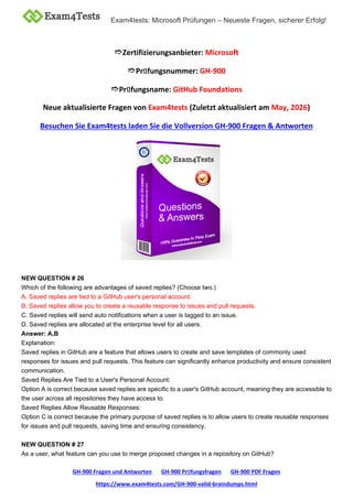 Comprehensive Guide to Microsoft GH-900 GitHub Foundations Exam ...