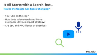 It All Starts with a Search, but...
How is the Google Ads Space Changing?
• YouTube on the rise?
• How does voice search a...