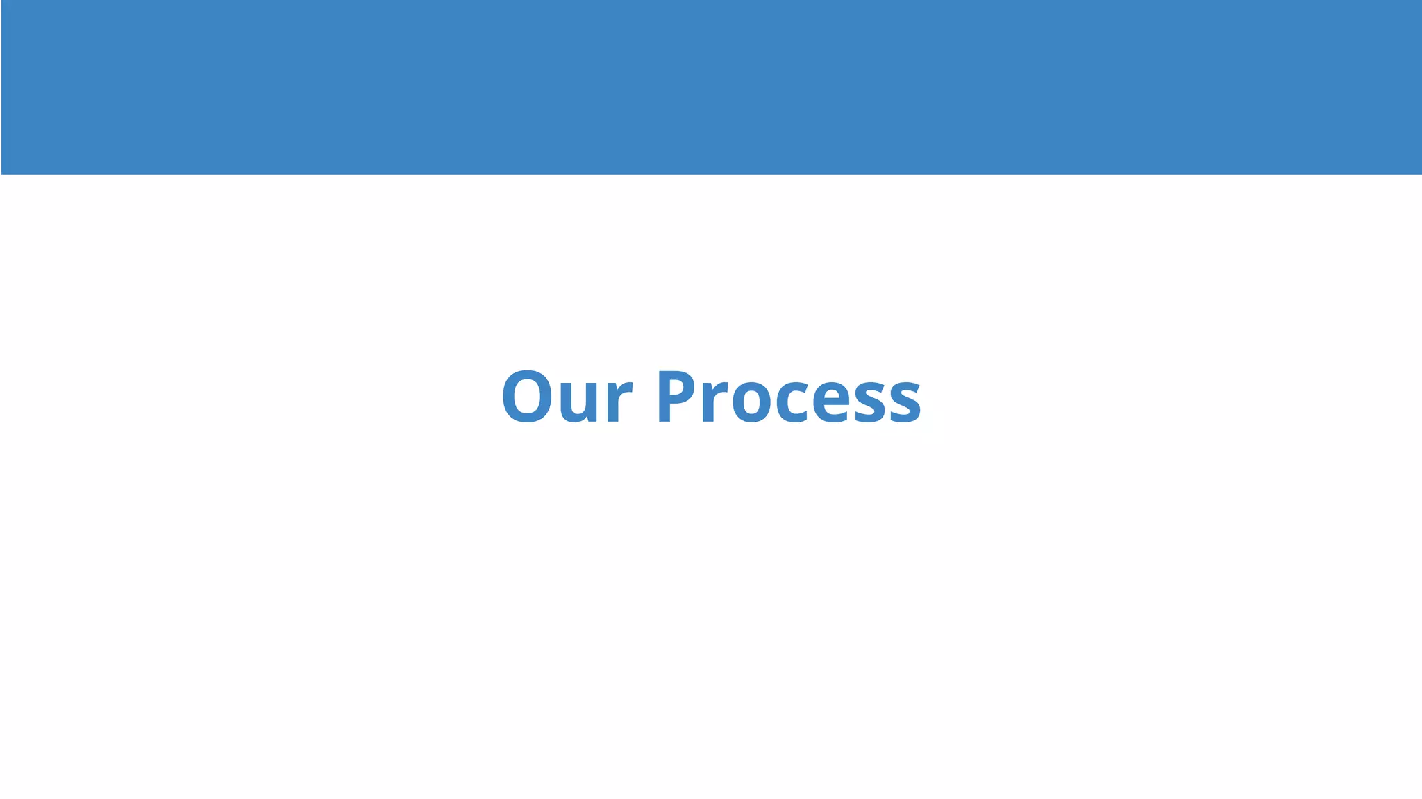 Our Process
 