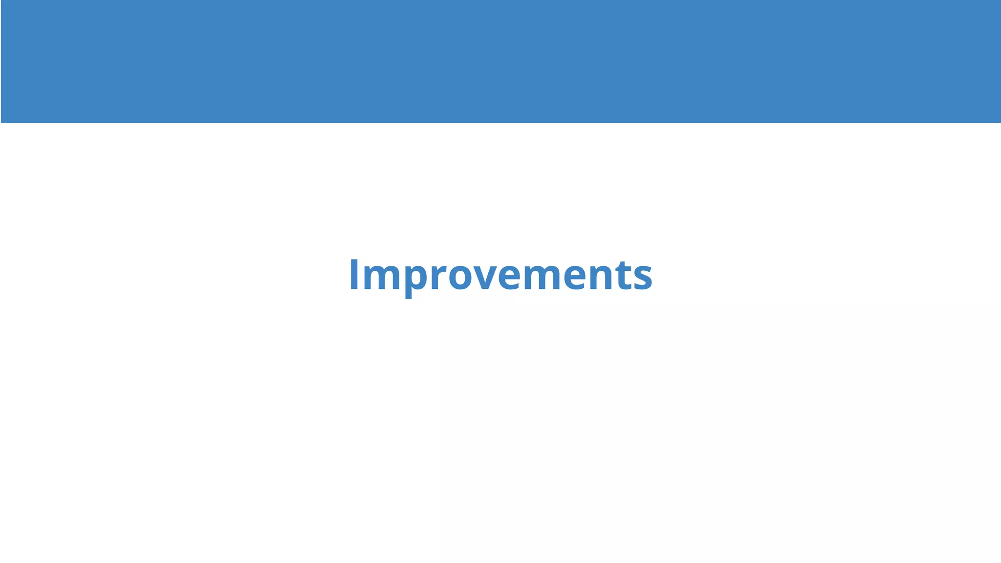 Improvements
 