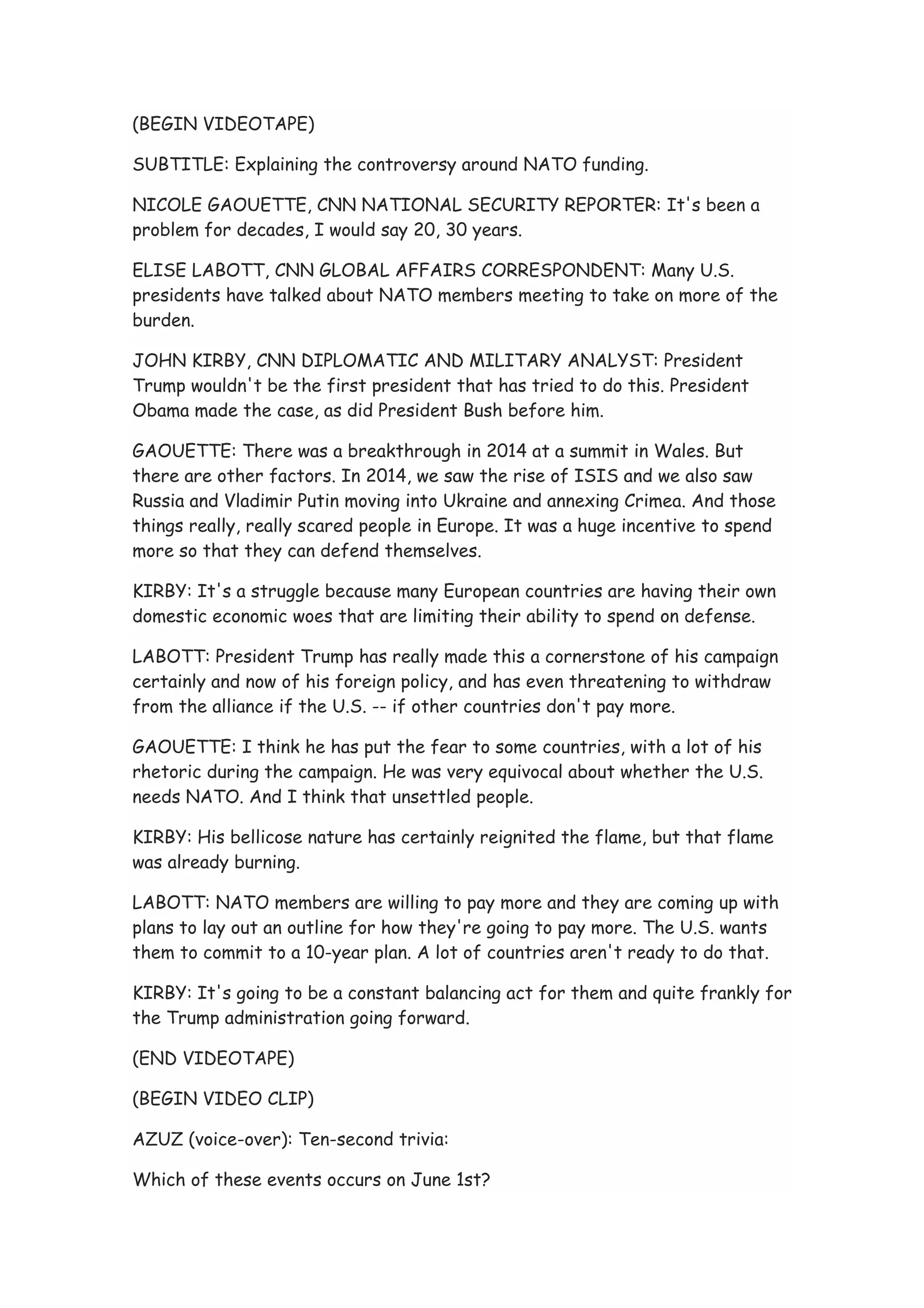 CNN 10 May 26 Transcript | PDF