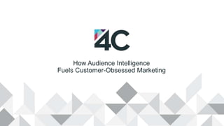 How Audience Intelligence
Fuels Customer-Obsessed Marketing
 