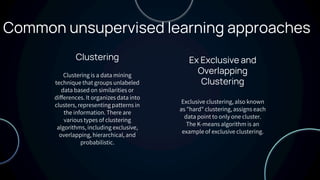 SUPERVISED LEARNING AND UNSUPERVISED LEARNING | PPTX