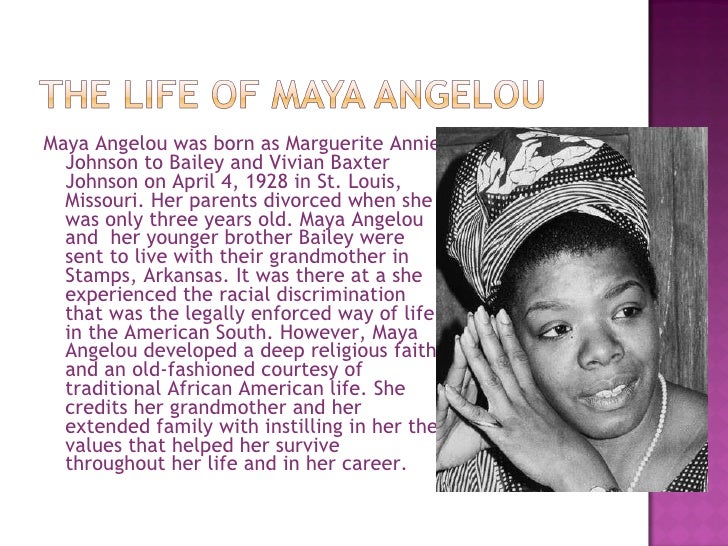 maya angelou biography