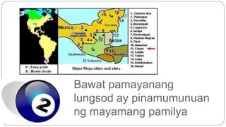 Bawat pamayanang 
lungsod ay pinamumunuan 
ng mayamang pamilya 
 