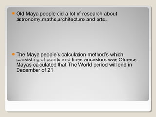 The Mayas | PPT
